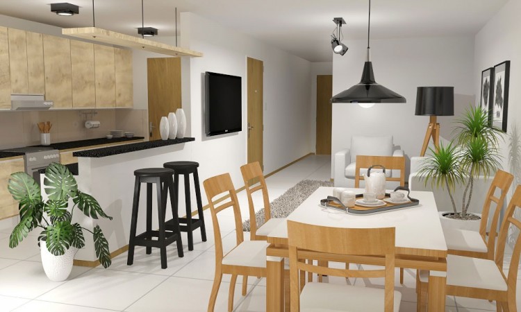 Semipiso UN DORMITORIO - Balcon frente y contrafrente - Amenities - Catamarca y Moreno