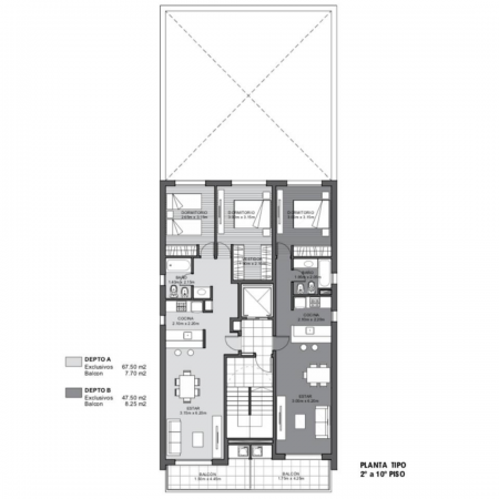 VENTA DEPARTAMENTO Semipiso UN DORMITORIO - Amplios balcones al frente - ENTREGA INMEDIATA - Mendoza 2800