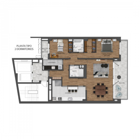 VENTA - Piso exclusivo - Dos dormitorios - Vista franca al rio - Amenities - FINANCIACION - Av. Libertad 100