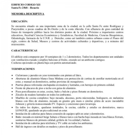 VENTA DEPARTAMENTO Semipiso UN DORMITORIO - Al frente, ventilacion cruzada - Entrega inmediata - Santa Fe 2500