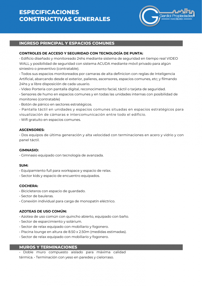 VENTA DEPARTAMENTO UN DORMITORIOS, balcon al contrafrente - Amenities - FINANCIACION - Entrega 2027 - Av. Pellegrini 900