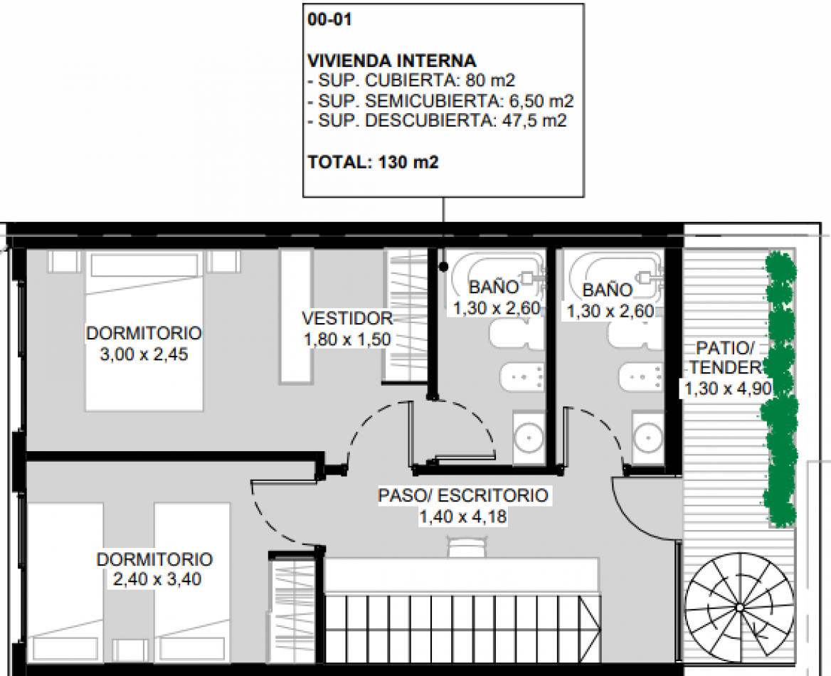 EN VENTA CASA TIPO DUPLEX EN DESARROLLO. 2 DORMITORIOS CON AMENITIES. Moreno 1151