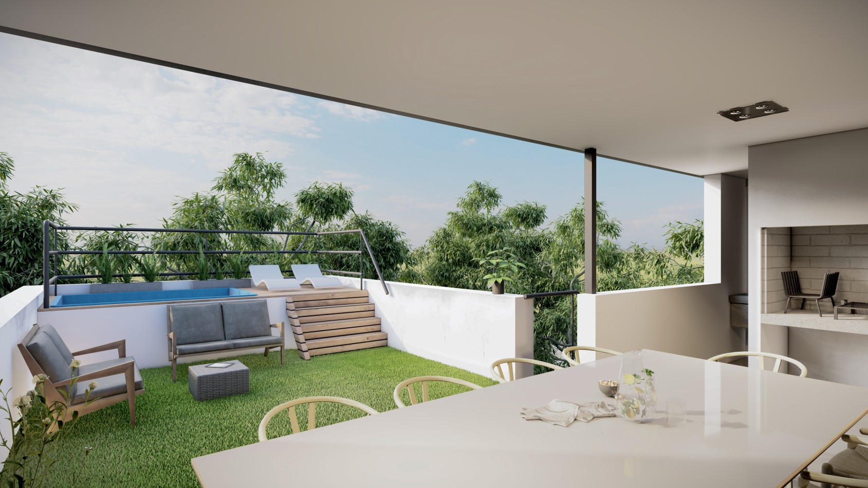 VENTA CASA DE PASILLO A ESTRENAR - 3 DORMITORIOS, QUINCHO, PARRILLERO, PISCINA - MORENO 1164