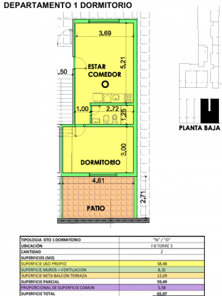 Oportunidad en BARRIO MARTIN - Depto UN DORMITORIO - FINANCIACION