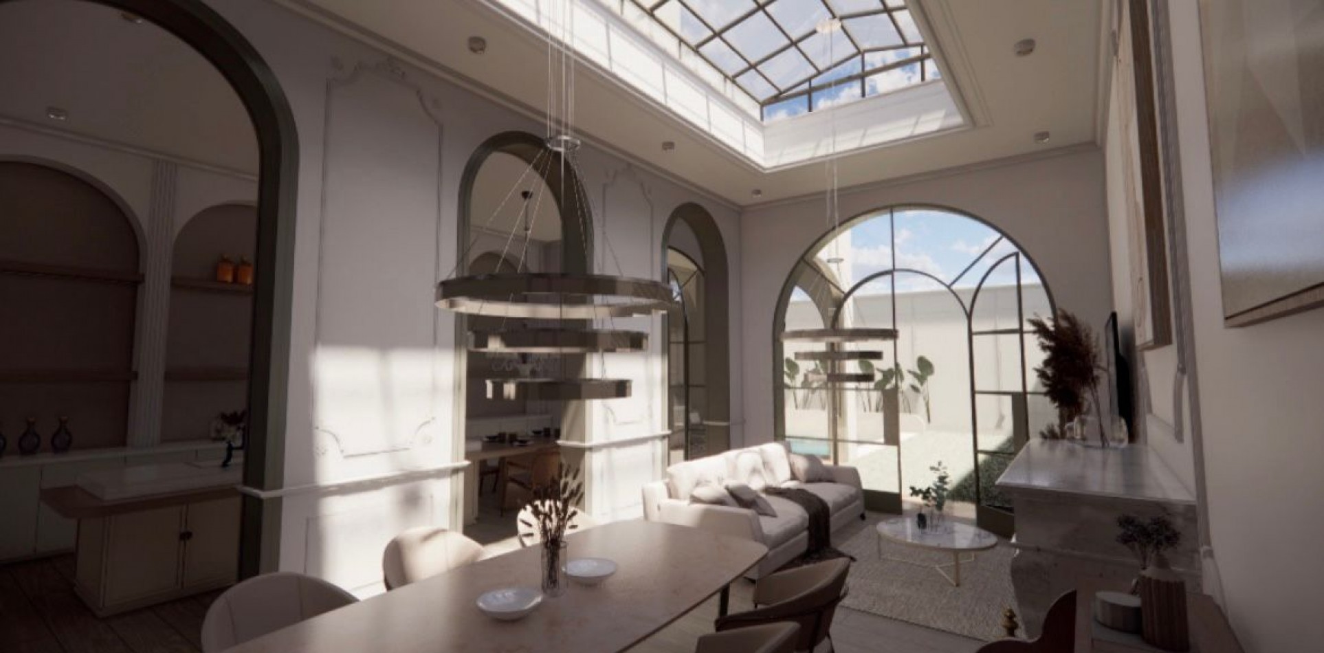 Espectacular CASA de diseño de 3 dormitorios, patio, piscina, quincho, terraza, cochera - BARRIO ABASTO