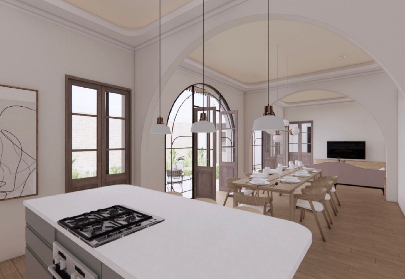 Espectacular CASA de diseño, 3 dormitorios, patio, piscina, terraza, cochera - BARRIO LOURDES