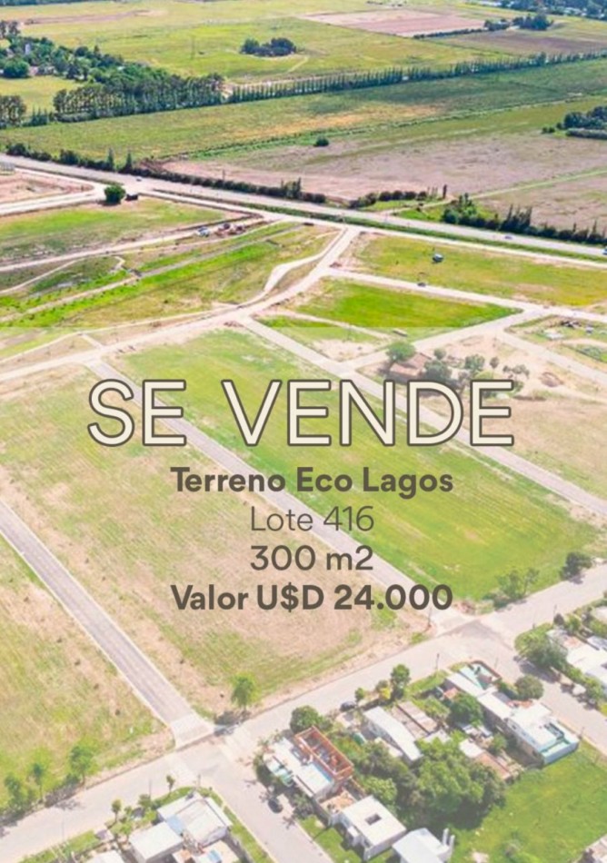 Terreno en venta en ECO LAGOS - 300m2