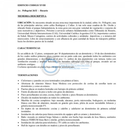 VENTA DEPARTAMENTO Duplex DOS DORMITORIOS - Terraza exclusiva y balcon frente al parque Independencia  - Av. Pellegrini 2632