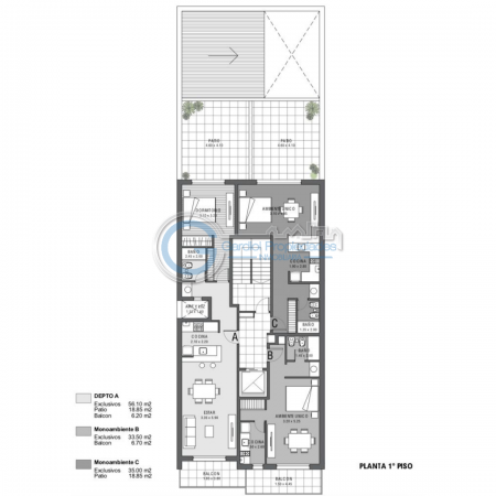 VENTA - Monoambientes - Balcon frente y contrafrente - Cafferata y Cordoba