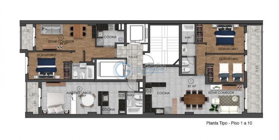 VENTA Monoambientes - Calidad premium - Balcon -  Quincho, solarium - Cocheras
