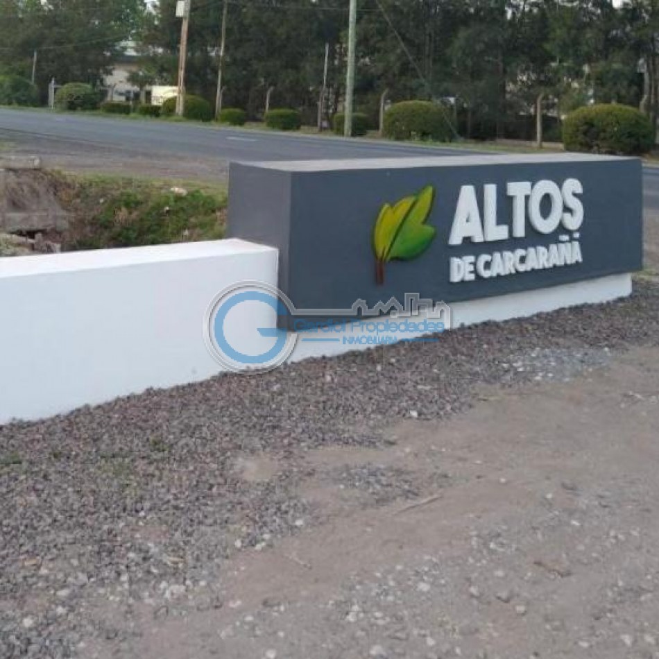 VENTA LOTE ALTOS DEL CARCARAÑA. ENTREGA INMEDIATA