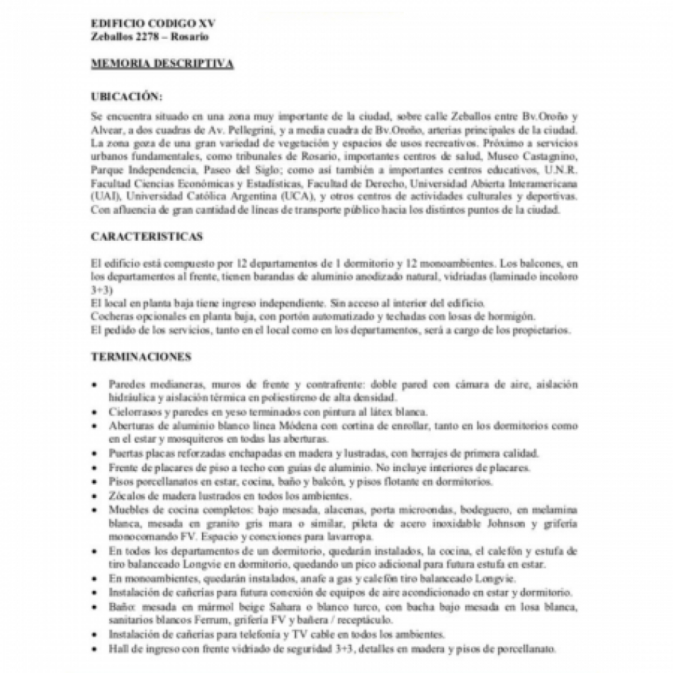 VENTA MONOAMBIENTES a estrenar  - Entrega INMEDIATA - Zeballos 2200