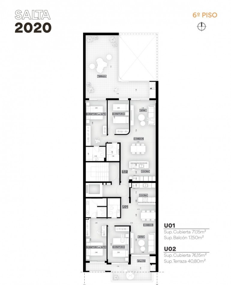 Moderno depto de 3 dormitorios con patio y parrillero exclusivo - Amenities - Financiacion - SALTA 2020