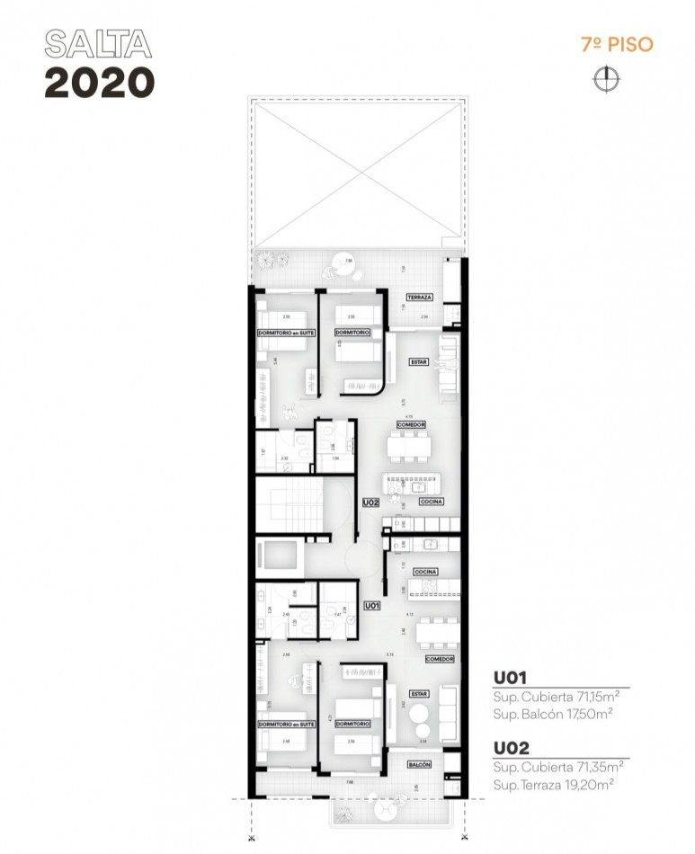Moderno depto de 3 dormitorios con patio y parrillero exclusivo - Amenities - Financiacion - SALTA 2020