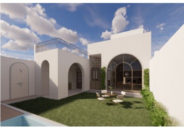 Hermosa CASA de diseño, 3 dormitotios, comodin, patio, piscina, terraza, cochera - ABASTO